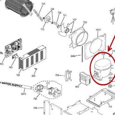 GE Part# WR87X22145 Compressor Kit (OEM)