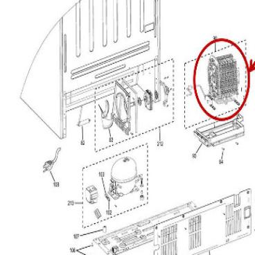 GE Part# WR87X22665 Condenser Assembly (OEM)