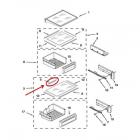 Whirlpool Part# 2257583 Shelf Trim (OEM)