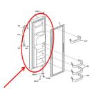 Frigidaire Part# 241837198 Freezer Door Assembly (OEM)