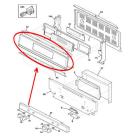 Frigidaire Part# 316572442 Backguard Panel (OEM) Ss