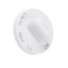 Jenn-Air CVG316W Burner Control Knob (White) - Genuine OEM