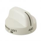 Whirlpool SF385PEEQ0 Burner Knob (White) - Genuine OEM