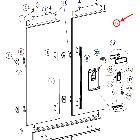 Fisher and Paykel Part# 839213 Panel Door Assembly RS90AUX FP R (OEM)