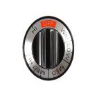 GE JBS03GJ2 Burner Control Knob (Black/Stainless) - Genuine OEM