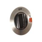 GE JGAS02EN2 Top Burner Control Knob (Chrome) - Genuine OEM