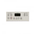 GE JGBP29WEK2WW Oven Controls Button Overlay (White) - Genuine OEM