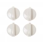 GE JGBP85CEA1CC Burner Control Knob (4 Pack, Bisque) - Genuine OEM