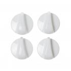 GE JGBP85WEA3WW Burner Control Knob Kit (White) - Genuine OEM