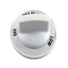 GE JGP336WEV2WW Burner Control Knob (White) - Genuine OEM