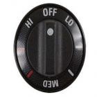 GE JSS16V1WH Infinite Control Knob (Black) - Genuine OEM