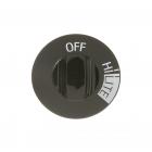 Hotpoint RGA520EW1 Top Burner Control Knob (Black - Genuine OEM