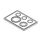 Whirlpool Part# W10727025 Cooktop (White) - Genuine OEM