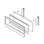 Whirlpool Part# W11203366 Outer Glass Door Assembly - Genuine OEM