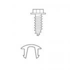 GE Part# WD02X27760 Countertop Bracket Screw Assembly - Genuine OEM