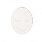 Whirlpool Part# Y912923 Rinse Aid Knob (OEM) White