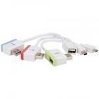 Manhattan Part# 161657 iLynk Hub+ USB Hub, Micro and Mini USB Adapter (OEM)