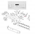 Frigidaire FED367DQA Oven Touchpad/Control Overlay (White) - Genuine OEM