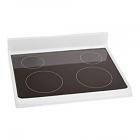 Frigidaire FFEF3017LWB Glass Cook Top Panel (White and Black)