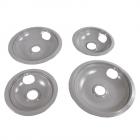 frigidaire MEF355CGS1 Burner Drip Bowls (Kit of 4) -grey - Genuine OEM