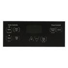 GE JGBS80DEM2WW Touchpad Control Panel Overlay (Black) - Genuine OEM