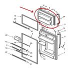 Whirlpool Part# L2200710 FIP Door (OEM) Black