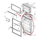 Whirlpool Part# LW10251797 FIP Door (OEM) SS