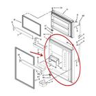 Whirlpool Part# LW10329586 FIP Door (OEM) White