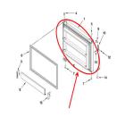 Whirlpool Part# LW10353320 FIP Door (OEM) SS