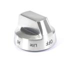 Samsung NX58R9421SS/AA Burner Control Knob - Stainless - Genuine OEM