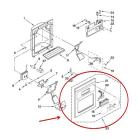 Whirlpool Part# W10153746 Dispenser Front Panel (OEM)