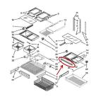 Whirlpool Part# W10231336 Shelf Trim (OEM)