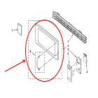 Whirlpool Part# W10254198 Microwave Door (OEM)