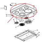 Whirlpool Part# W10691697 Cooktop (OEM)