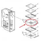 Whirlpool Part# W10846447 Freezer Bin (OEM)
