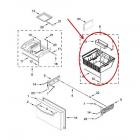 Whirlpool Part# W10878455 Freezer Bin (OEM)