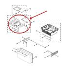 Whirlpool Part# W11102087 Freezer Bin (OEM)