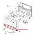 GE Part# WB02X10686 Door Glass Mount (OEM) Ss