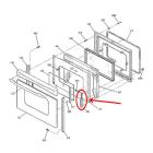 GE Part# WB50T10082 Hinge/Receiver Kit (OEM) LF&RT