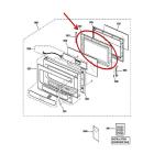 GE Part# WB55X10945 Door Frame Assembly (OEM)