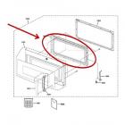 GE Part# WB56X21533 Door Frame Assembly (OEM)