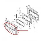 GE Part# WB56X23829 Glass and Door Panel Assembly (OEM)