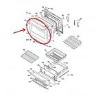 GE Part# WB57X20126 Door Glass Panel Assembly (OEM)