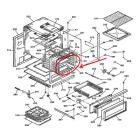 GE Part# WB63K5198 Cabinet (OEM) Top