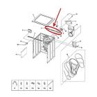 GE Part# WE13X10045 Bracket (OEM) Rear