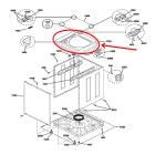 GE Part# WH46X10234 Panel (OEM) Top/White