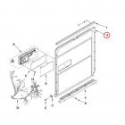 Whirlpool WDF760SADB0 Inner Metal Door -White - Genuine OEM