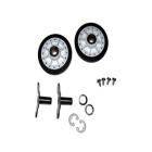 GE DEM205W Drum Support Roller Kit - Genuine OEM