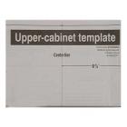 KitchenAid YKMHS120ES5 Upper Cabinet Template Instruction Sheet - Genuine OEM