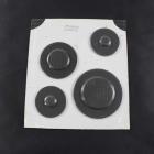 Whirlpool GGG390LXS01 Burner Cap Set - Genuine OEM